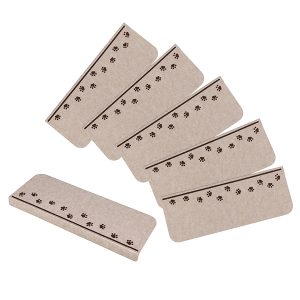 2-おくだけ吸着階段マット　肉球　6枚入