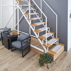 6-おくだけ吸着階段マット　肉球　6枚入