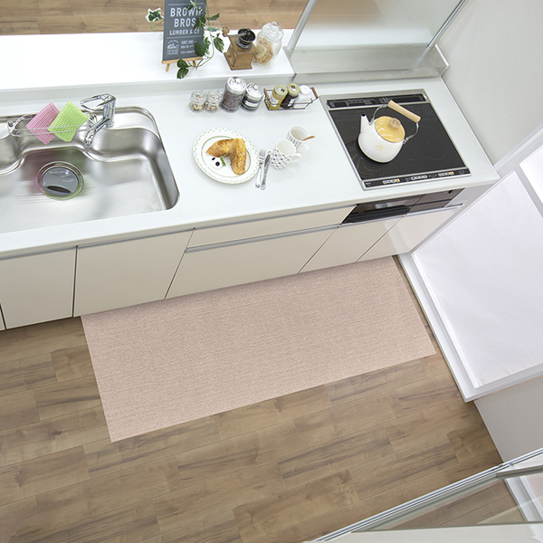 3-おくだけキッチンマット（撥水）60×180cm