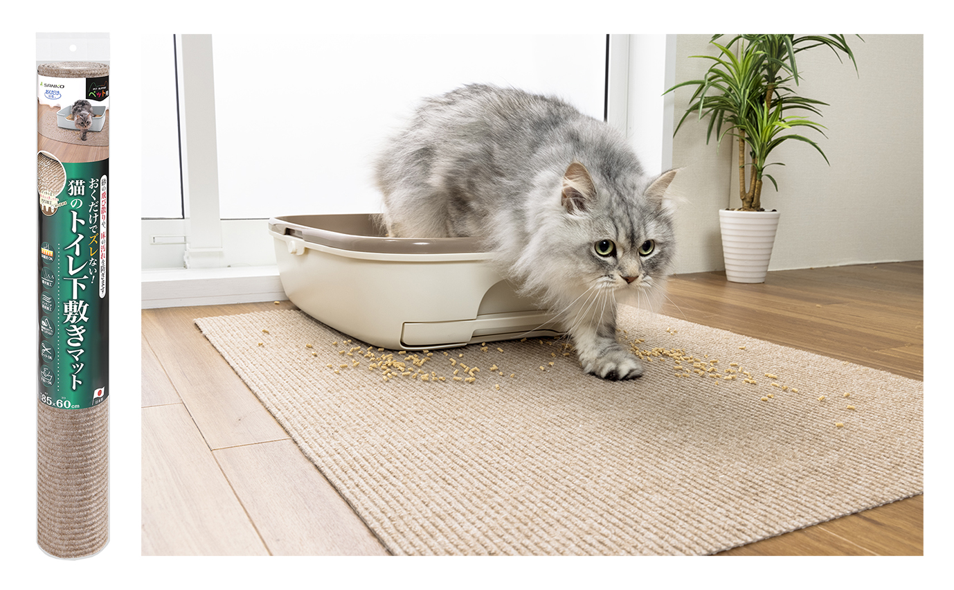 「子猫ブリーダーナビ」にて、『おくだけ吸着猫のトイレ下敷きマット』を紹介いただきました